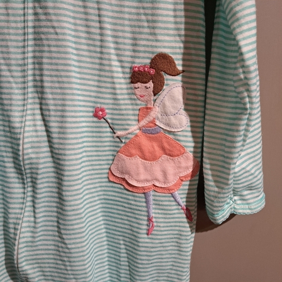 Carters 4T striped 1 piece zip up pajama - Picture 2 of 5